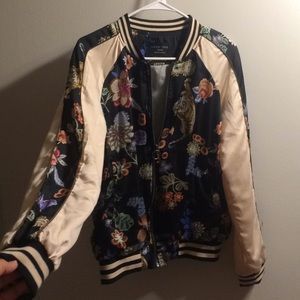 Love tree satin jacket